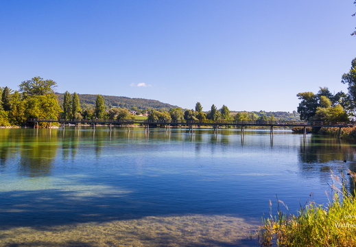 Stein am Rhein Bruecke zur Insel Werd